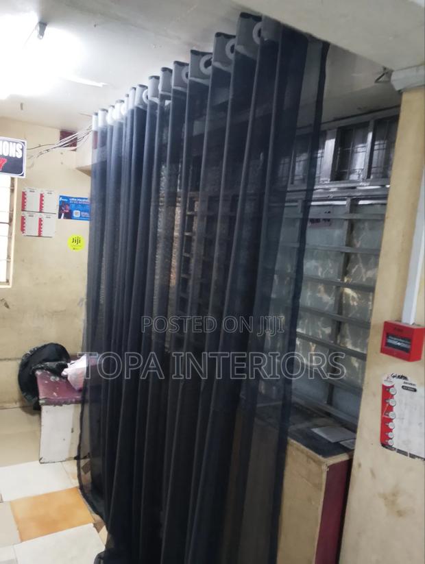 Black Light Soft Sheers Decorative Sheer Curtains