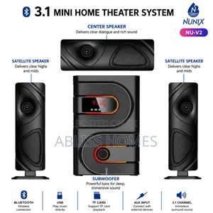 Nunix NU-V2 3.1 Channel Multimedia Subwoofer Speaker