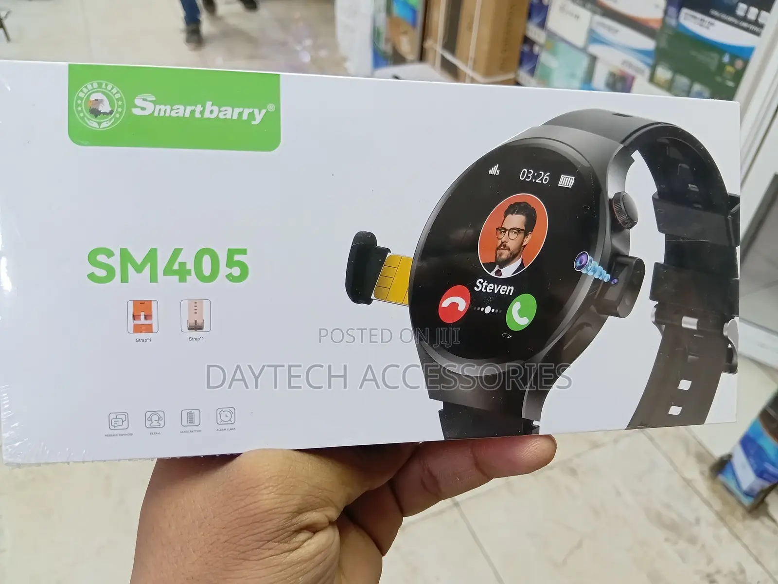 Smart Barry SM405 Sim Card Smartwatch 4G Round 2.5D Curved Display