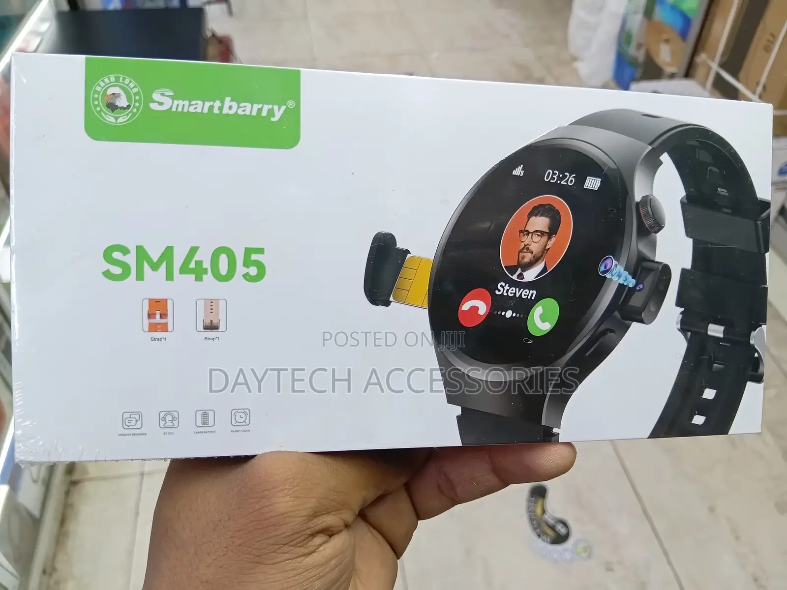 Smart Barry SM405 Sim Card Smartwatch 4G Round 2.5D Curved Display
