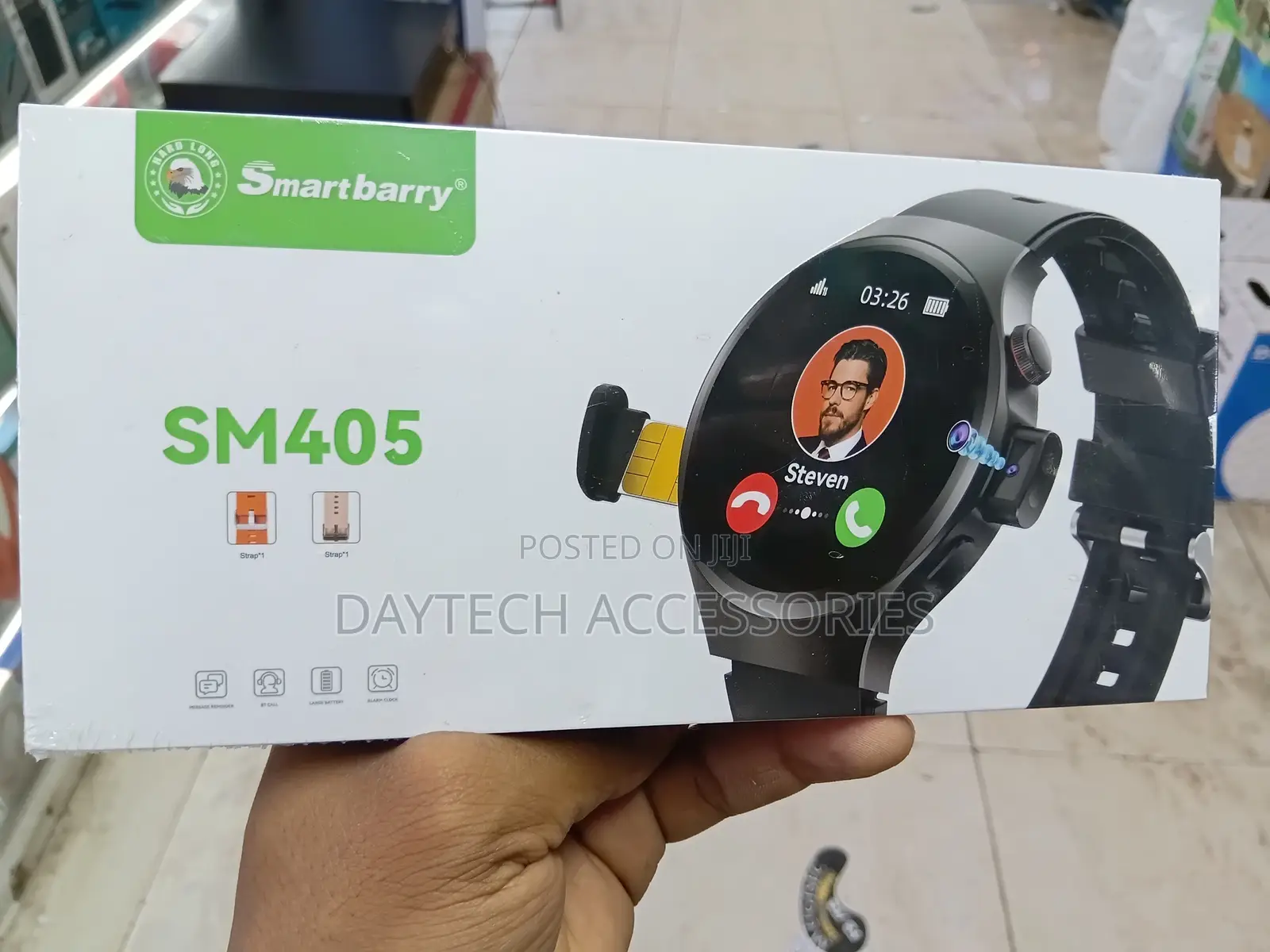 Smart Barry SM405 Sim Card Smartwatch 4G Round 2.5D Curved Display