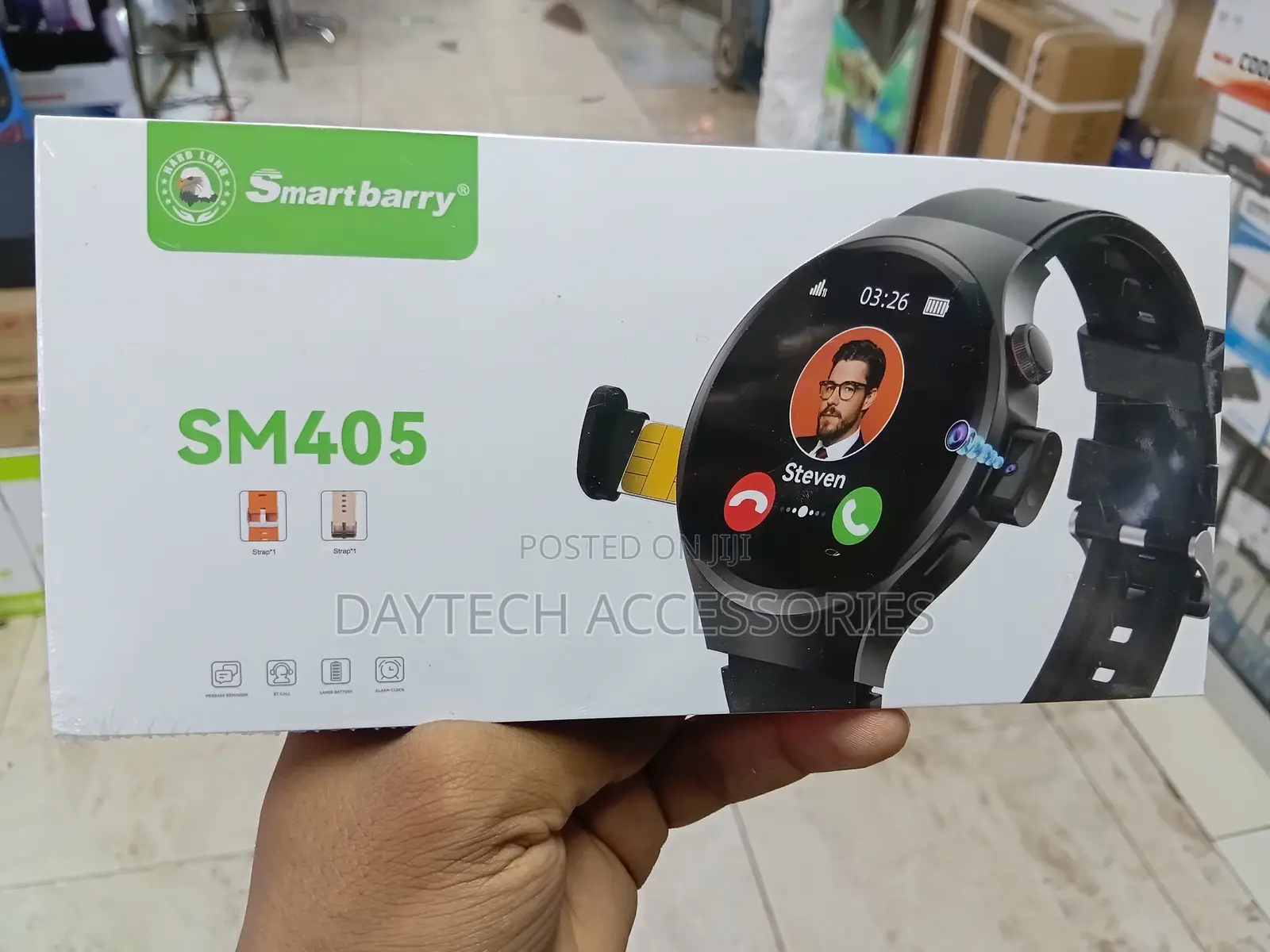 Smartbarry SM405 Luxury Round Smartwatch With Touchscreen Bluetooth