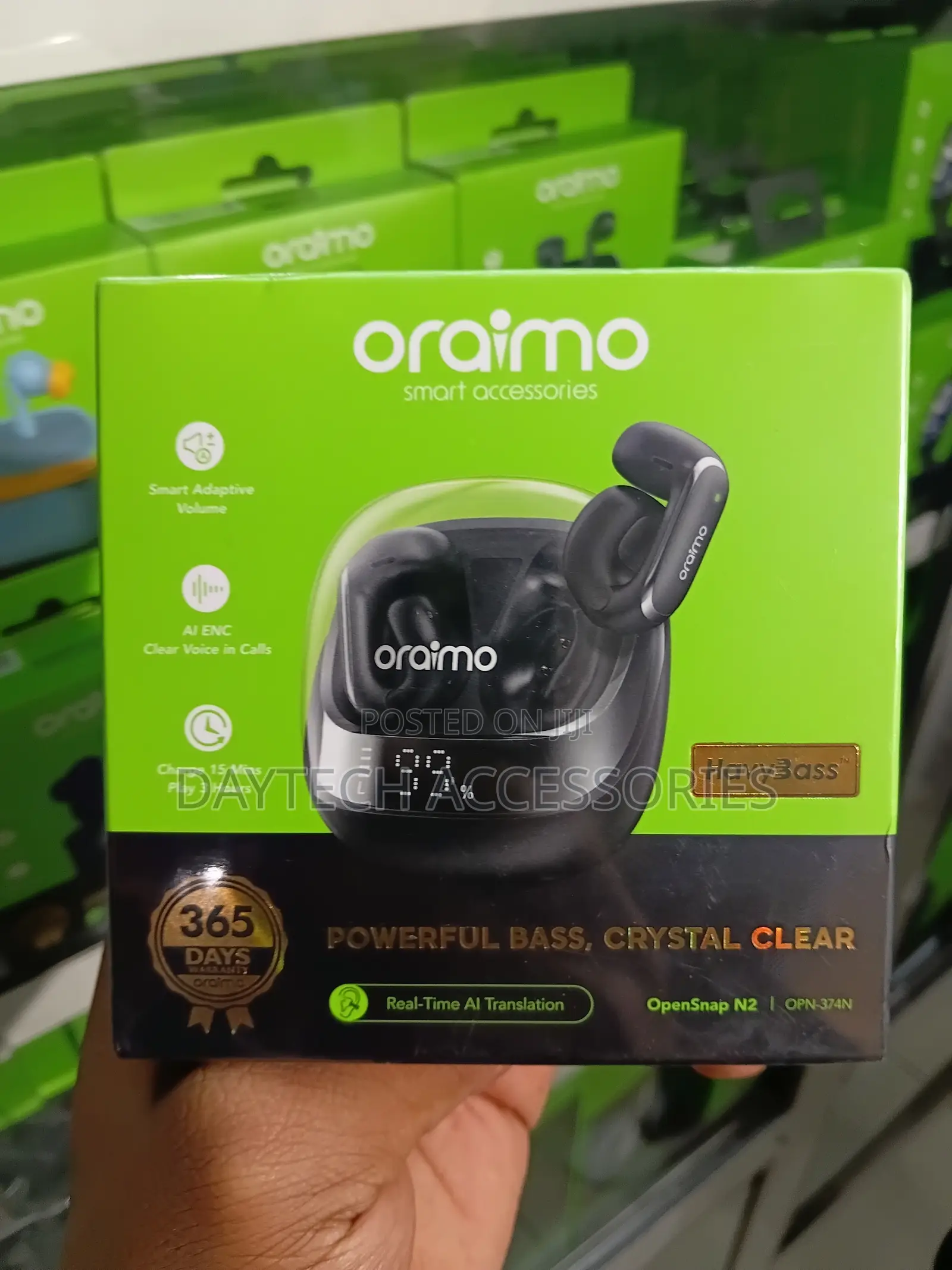 The Oraimo OpenSnap N2 OPN-374N Open-Ear True Wireless Earbuds