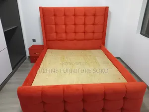 Orange Chester Tufted Bed 6x6 and 5x6 Available