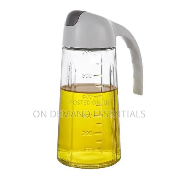 630 Ml Glass Kitchen Oil Bottle With Automatic Opening Closing - thumbnail 3