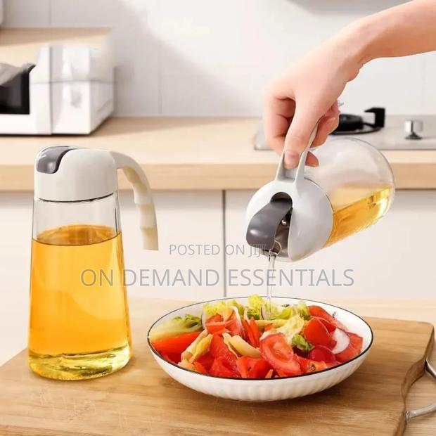 630 Ml Glass Kitchen Oil Bottle With Automatic Opening Closing - thumbnail 4