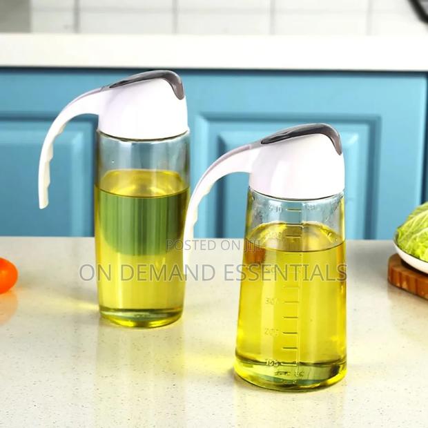 630 Ml Glass Kitchen Oil Bottle With Automatic Opening Closing - thumbnail 5