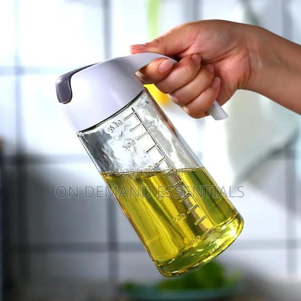 630 Ml Glass Kitchen Oil Bottle With Automatic Opening Closing - thumbnail 6