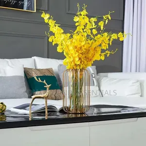 Modern Nordic Luxury Home Decor Contemporary Shape Flower Glass Vase
