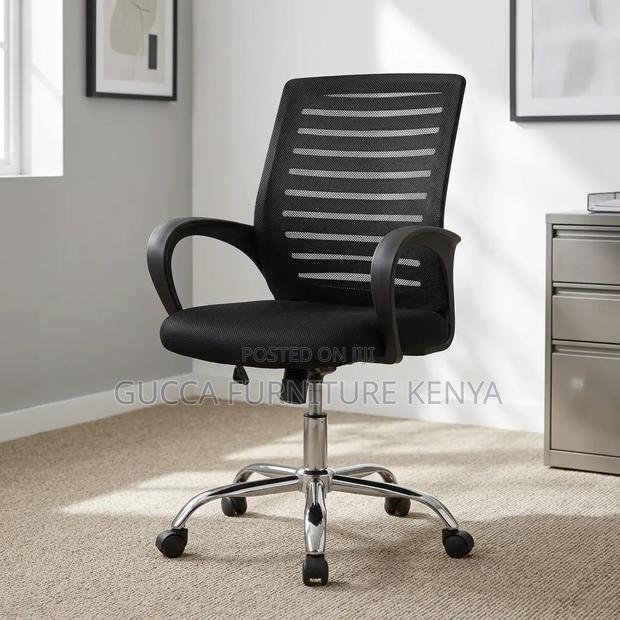 Mesh Home Office Study Seat. - thumbnail 6
