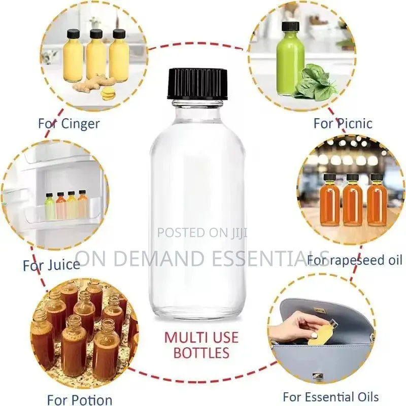 Glass Ginger Shots Bottles Set