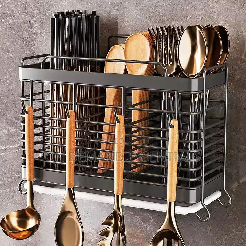 Multifunctional Stainless Steel Cutlery Storage Rack