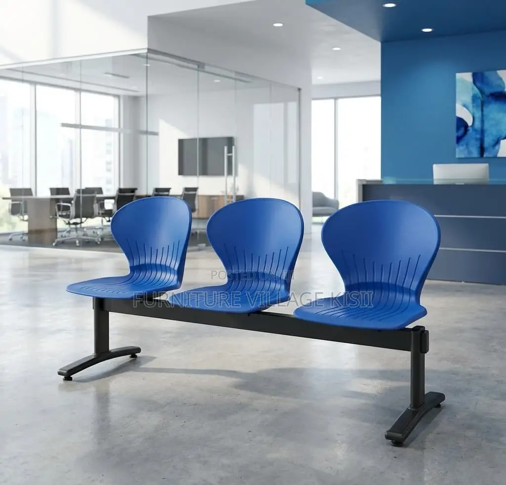 Office Bench: 3- Seater Plastic Waiting Bench