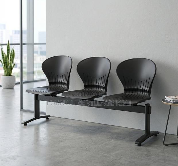 Office Bench: 3- Seater Plastic Waiting Bench - thumbnail 3