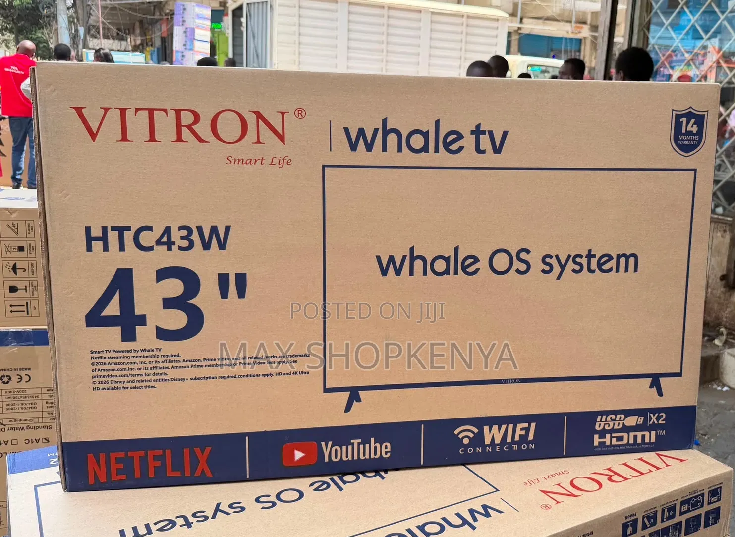 Vitron HTC43W 43" Smart Whale TV With Wi-Fi