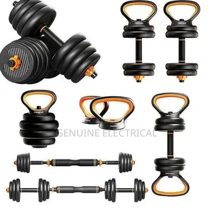 6 in 1 50kgs Dumbbells Set With Kettlebell/Gym