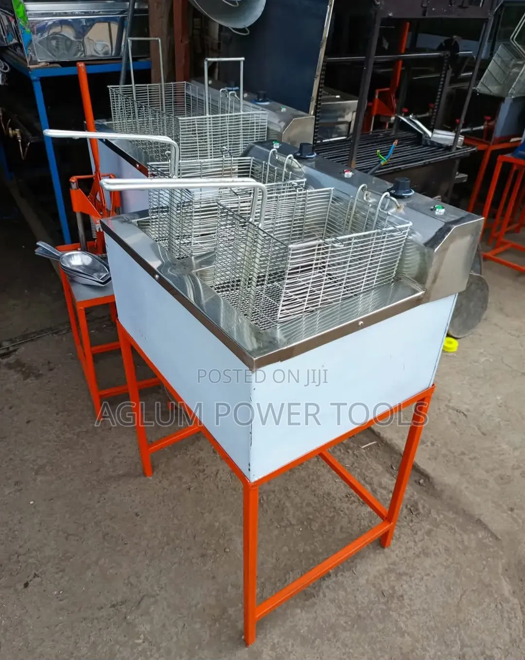 Stainless Steel Chips Fryer Double