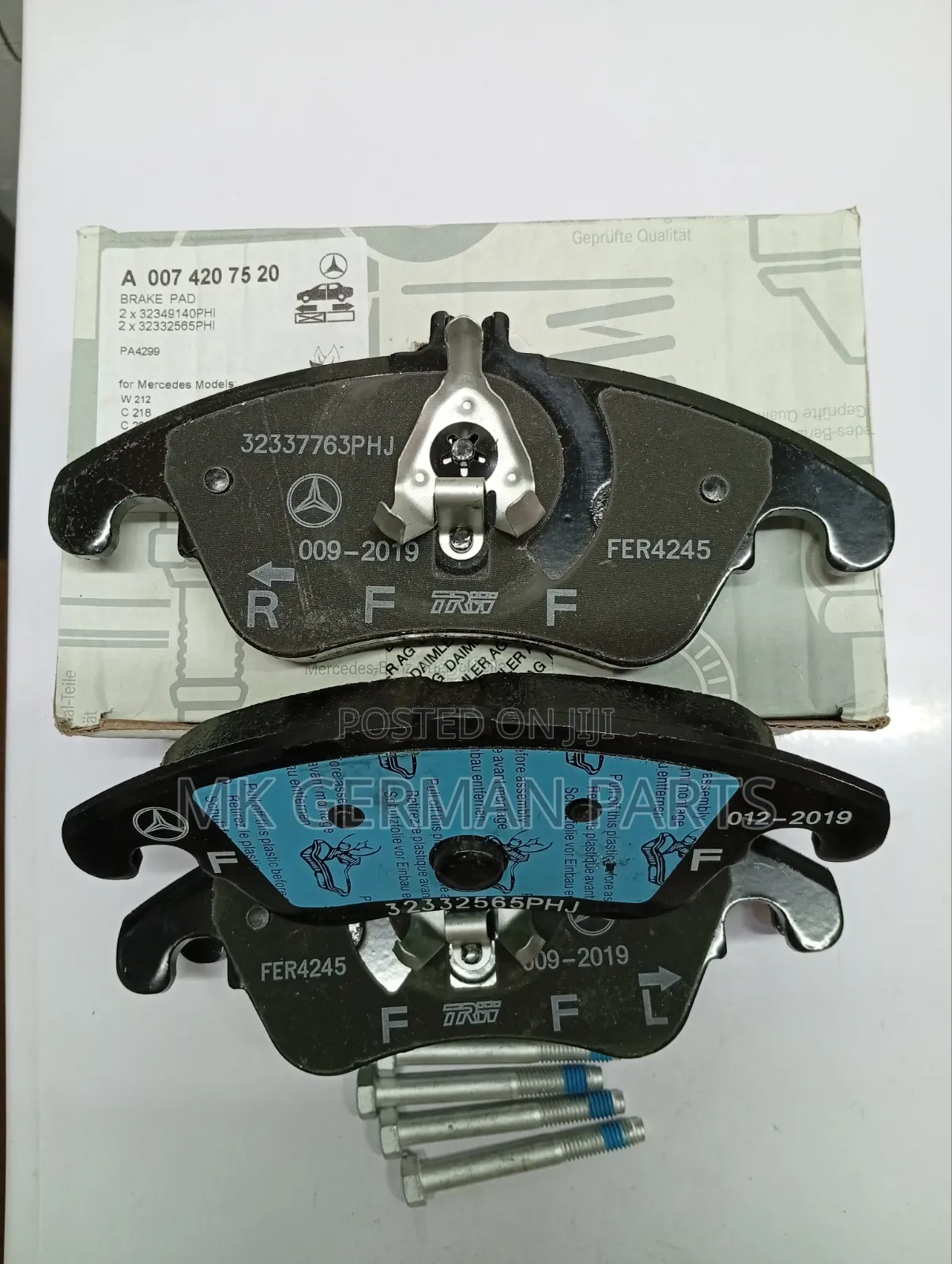 Genuine Mercedes Front Brake Pads.