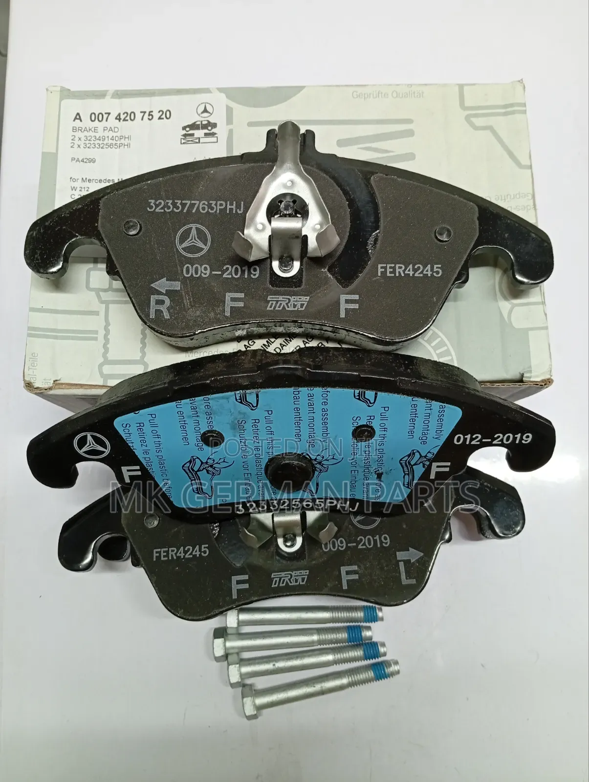 Genuine Mercedes Front Brake Pads.
