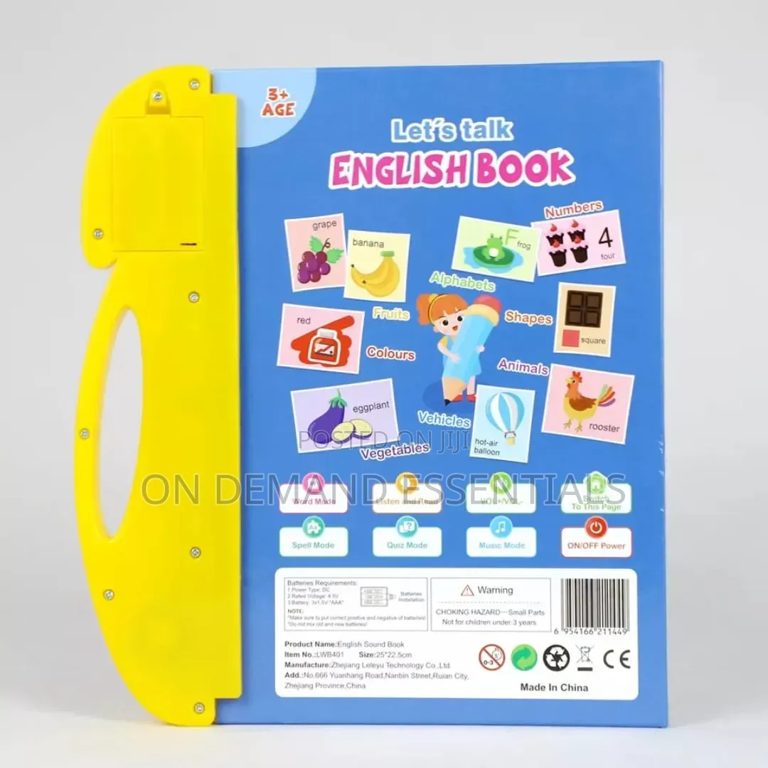 Audio Book Early Childhood English Words Sound Book