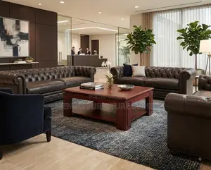 Coffee Table; Executive Mahogany Velanee Coffee Table
