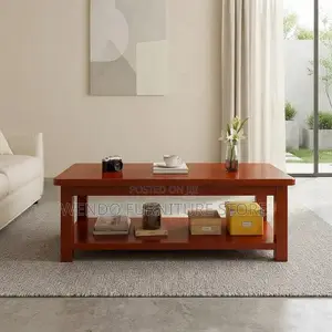 Coffee Table; Executive Mahogany Velanee Coffee Table