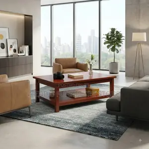Coffee Table; Executive Mahogany Velanee Coffee Table