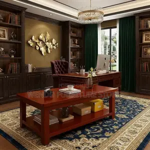 Coffee Table; Executive Mahogany Velanee Coffee Table