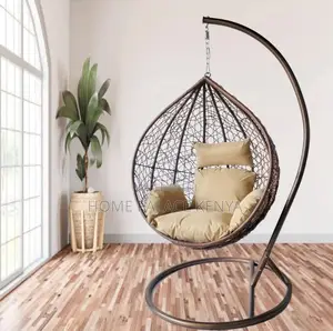 Egg Chair; Luxury Egg Hanging Chair With Thick Cushion for Balcony