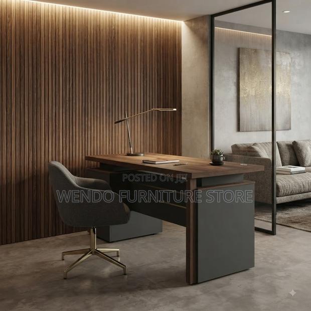 Office Desk; 1200mm Executive Home Office Drawer Desk - thumbnail 3