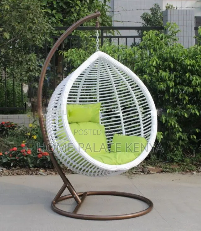 Egg Chair; Luxury Egg Hanging Chair With Thick Cushion for Balcony