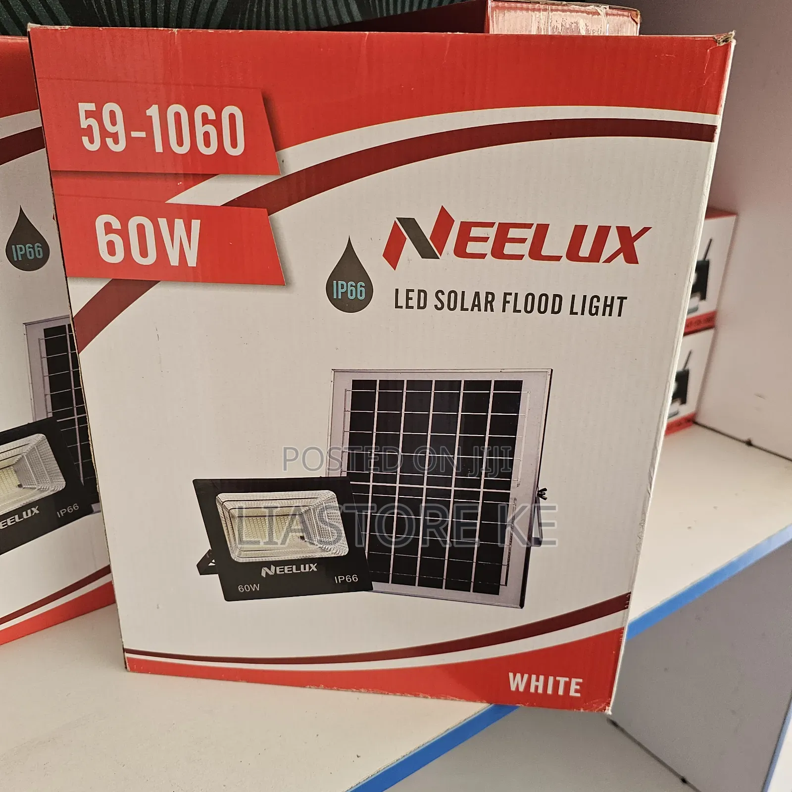 Neelux 60W Solar Flood Light IP66 Outdoor Security Light