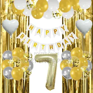 Champagne Gold Balloons Birthday Decoration