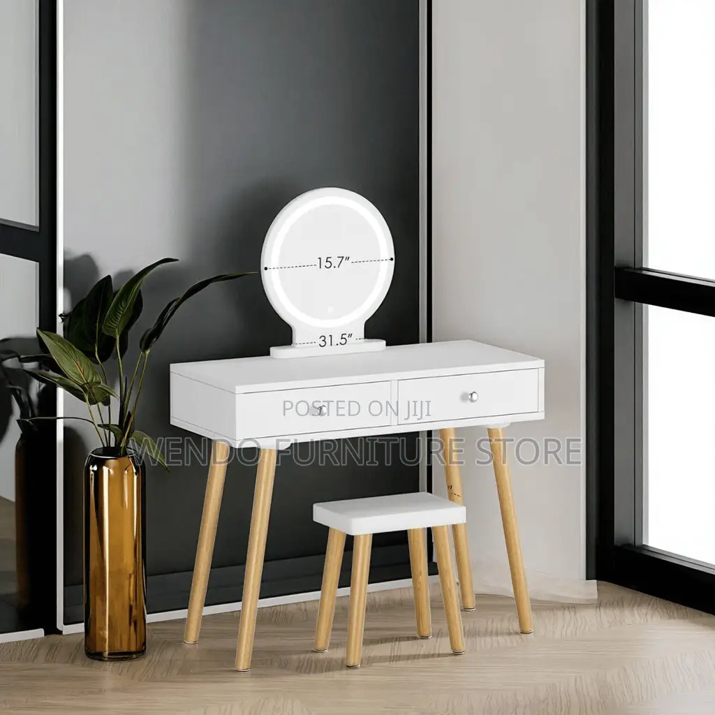 Dressers; Golden Dressing Room Make Up Beauty Vanity Set