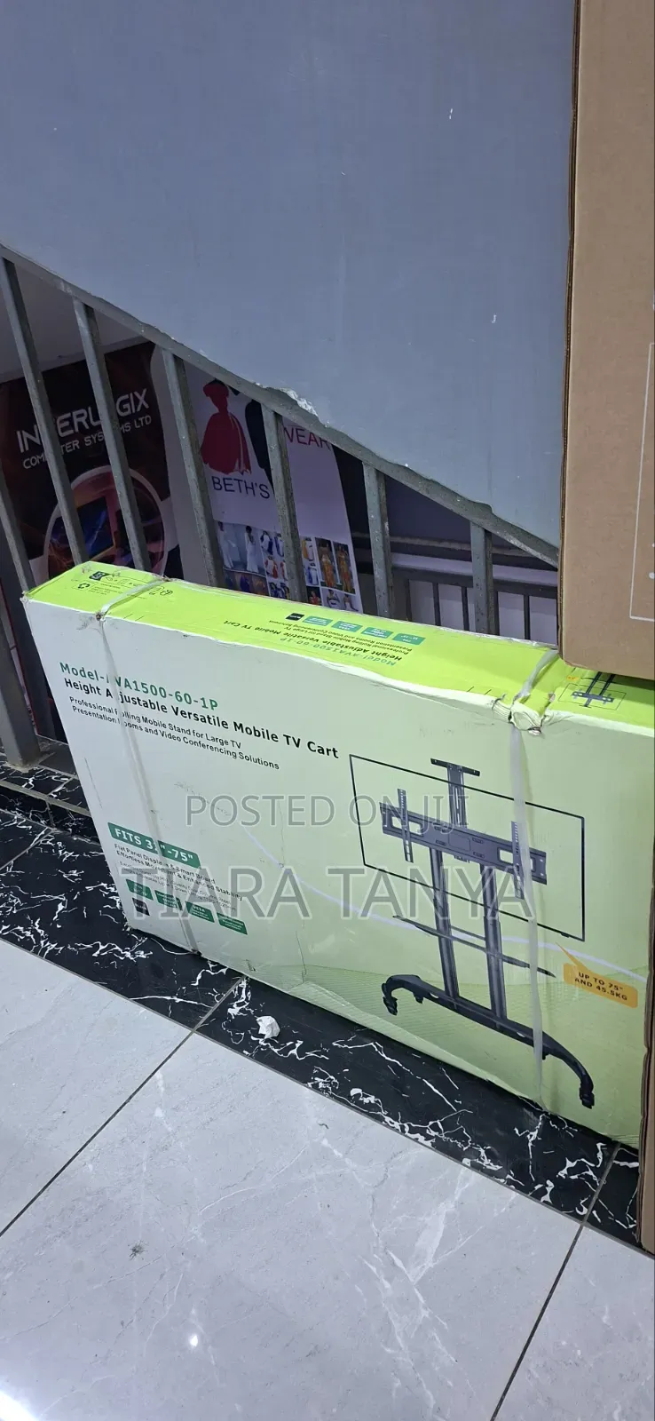 Ava TV Trolley Movable Stand 32" to 75"