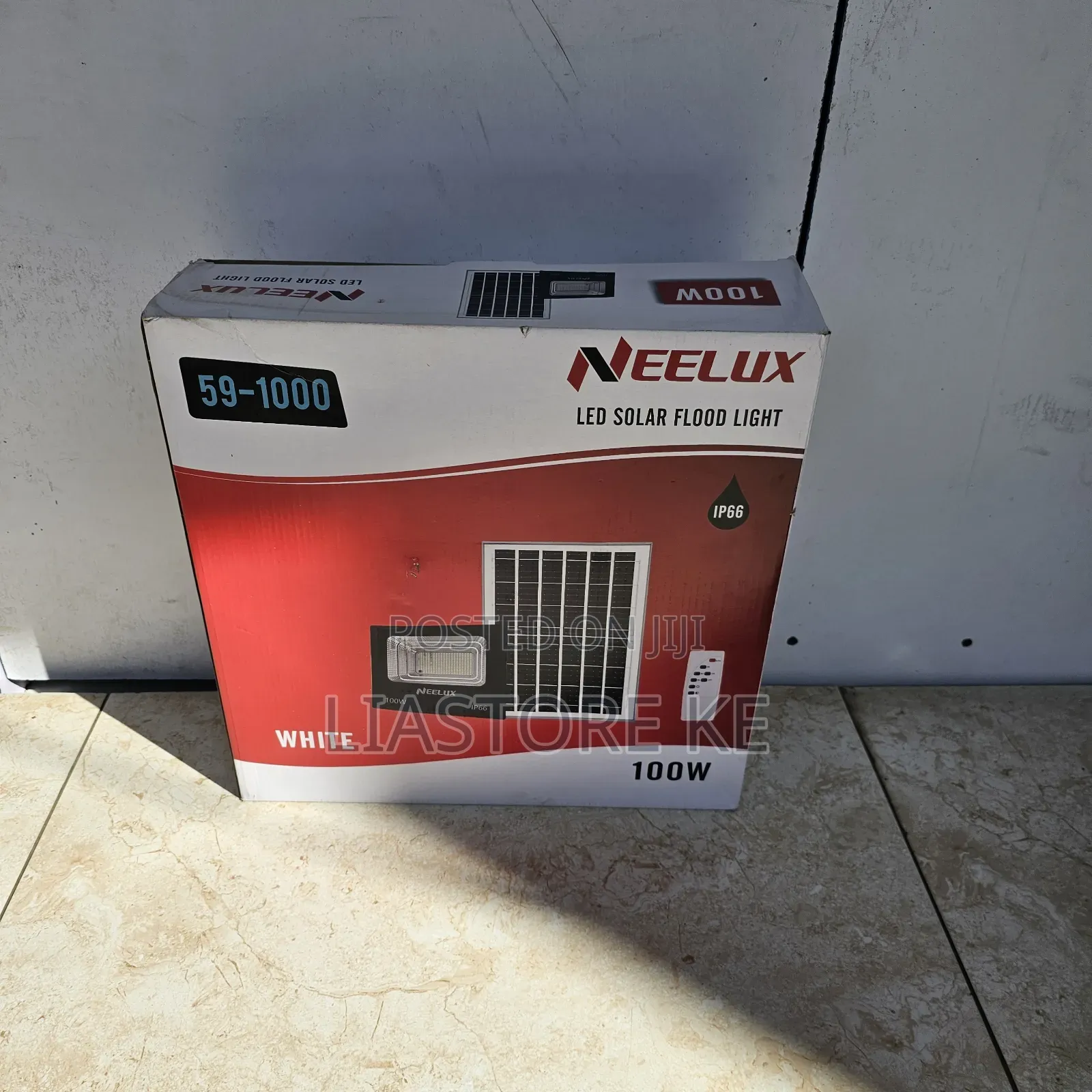 Neelux 100W Solar Flood Light LED Outdoor Security Light