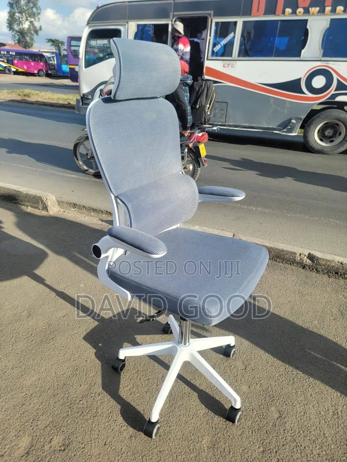 Electric Adjustable Standing Table and a Chair