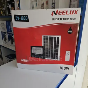 100W LED Solar Flood Light With Remote Control Neelux