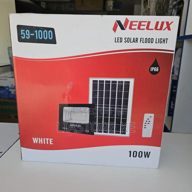 100W LED Solar Flood Light With Remote Control Neelux - thumbnail 2