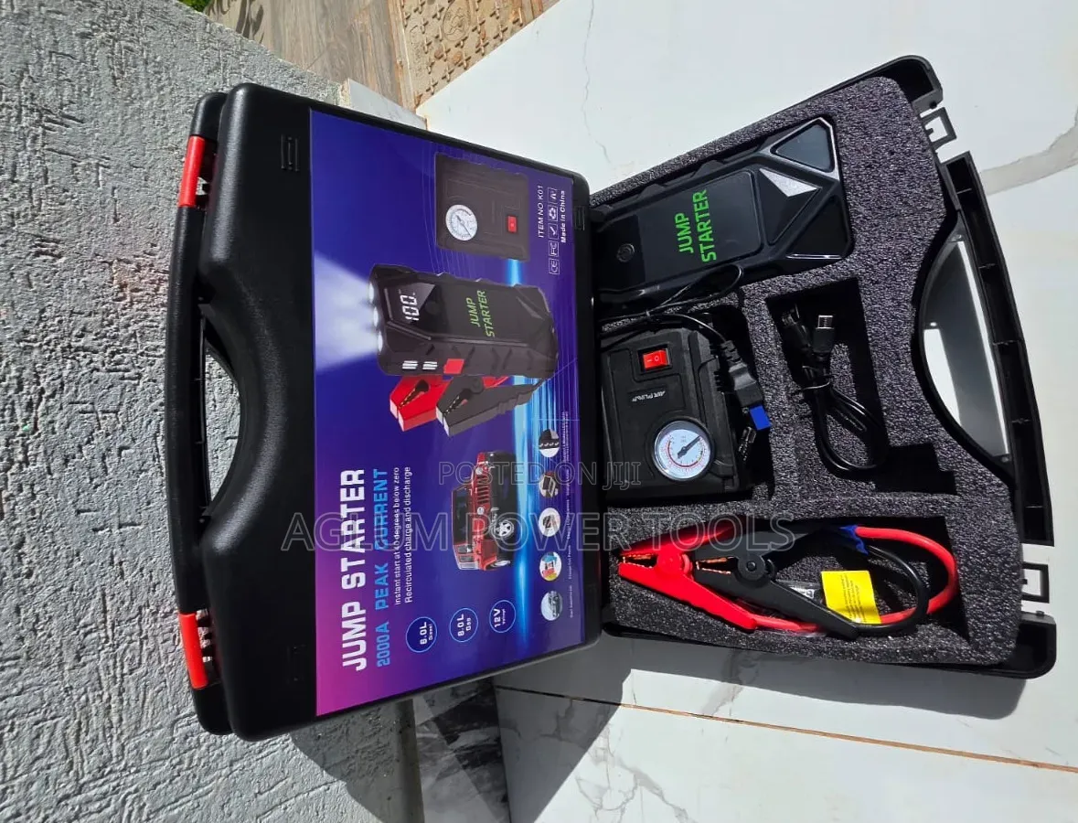 Jump Starter Kit With Air Compressor