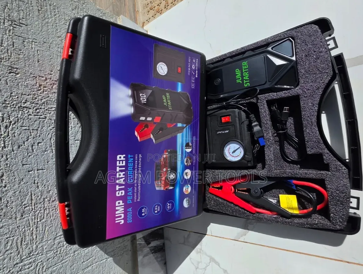Jump Starter Kit With Air Compressor