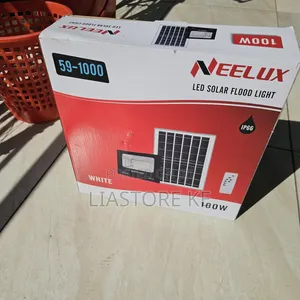 Neelux 100W Solar LED Floodlight – Waterproof Outdoor Light