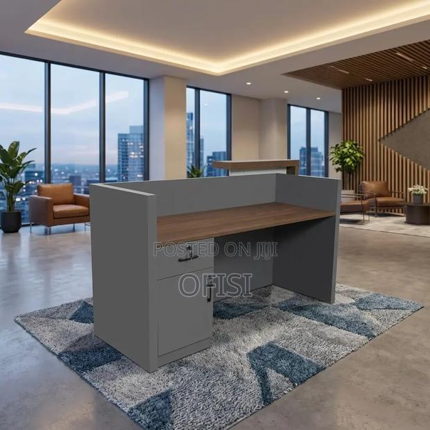 Office Furniture: Imported Front Office Reception Desk - thumbnail 5