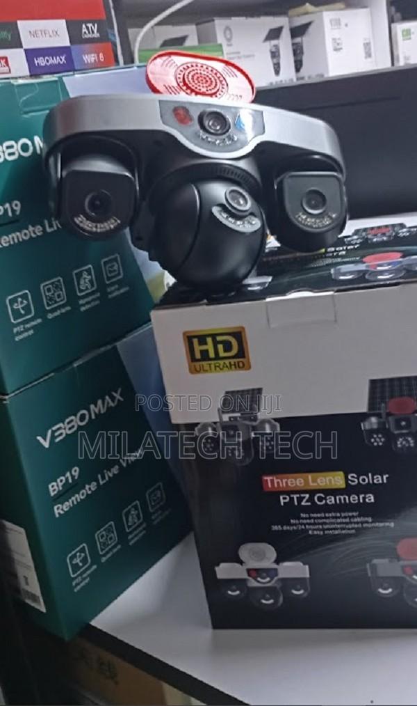 4G Solar-Ready Triple Lens CCTV Camera With Siren
