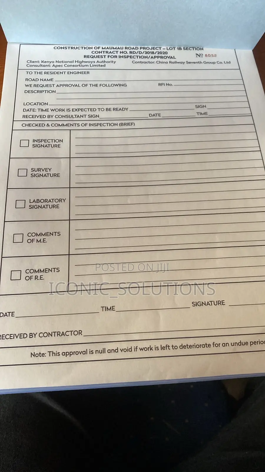 Inspection Books