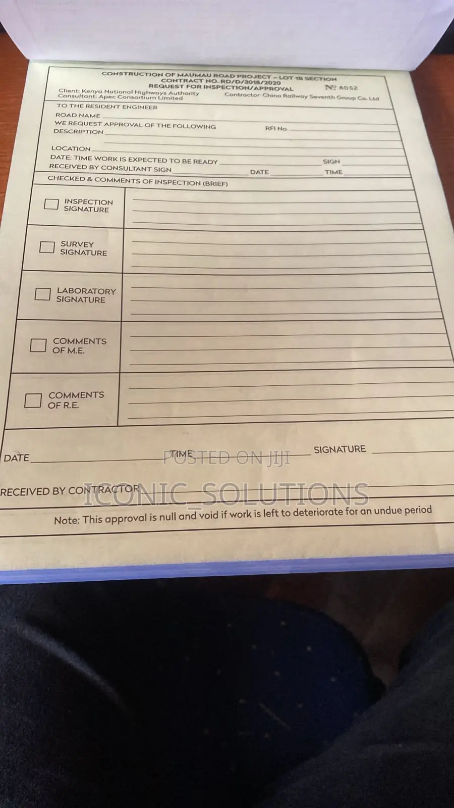 Inspection Books