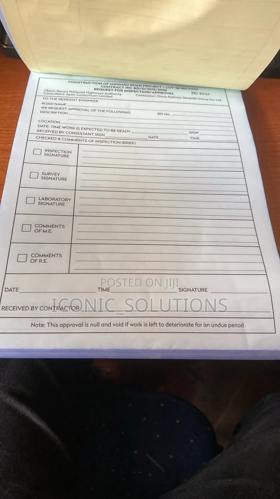 Inspection Books