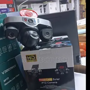 Triple Lens 4G SIM CCTV Camera With Remote Viewing Alarm