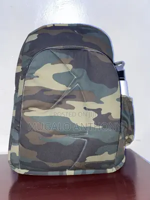 Military Inspired Camouflage Laptop Backpack Bag
