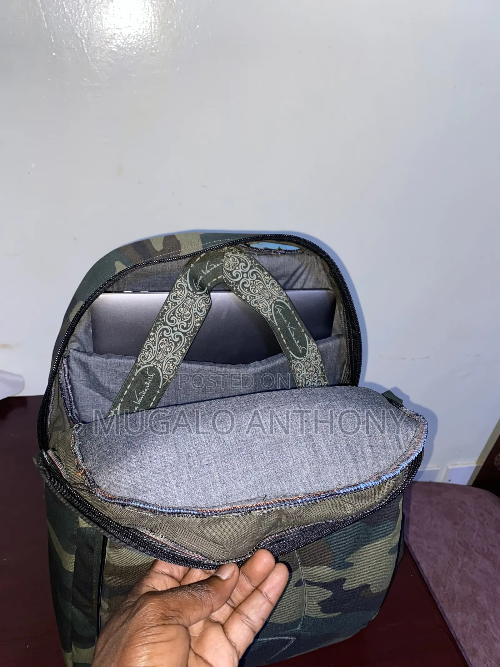 Military Inspired Camouflage Laptop Backpack Bag